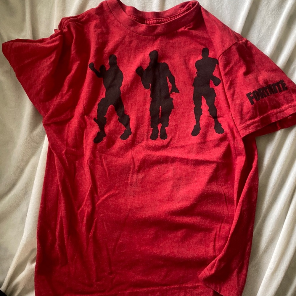 2 Fortnite tshirts. Some fading in the black but good used condition